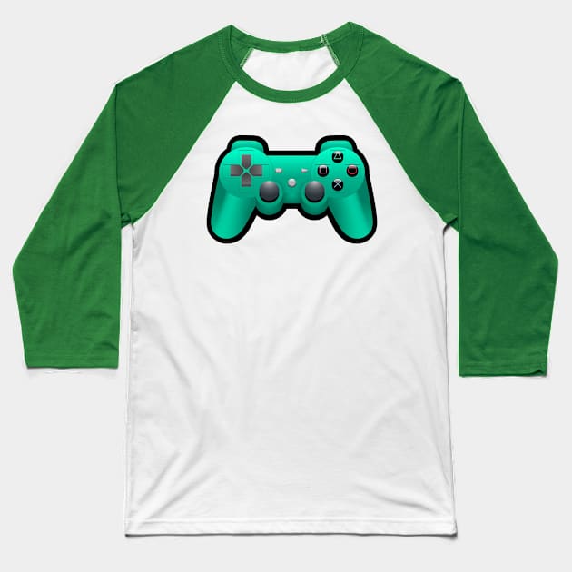 Video Game Inspired Console Playstation Dualshock Gamepad Baseball T-Shirt by rayrayray90